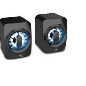 Caixa De Som Speaker 2.0 Led Sp-l50bk Preta C3tech