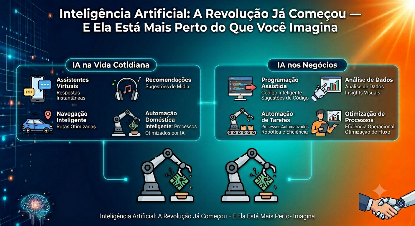 Inteligência Artificial: A Revolução Já Começou — E Ela Está Mais Perto do Que Você Imagina