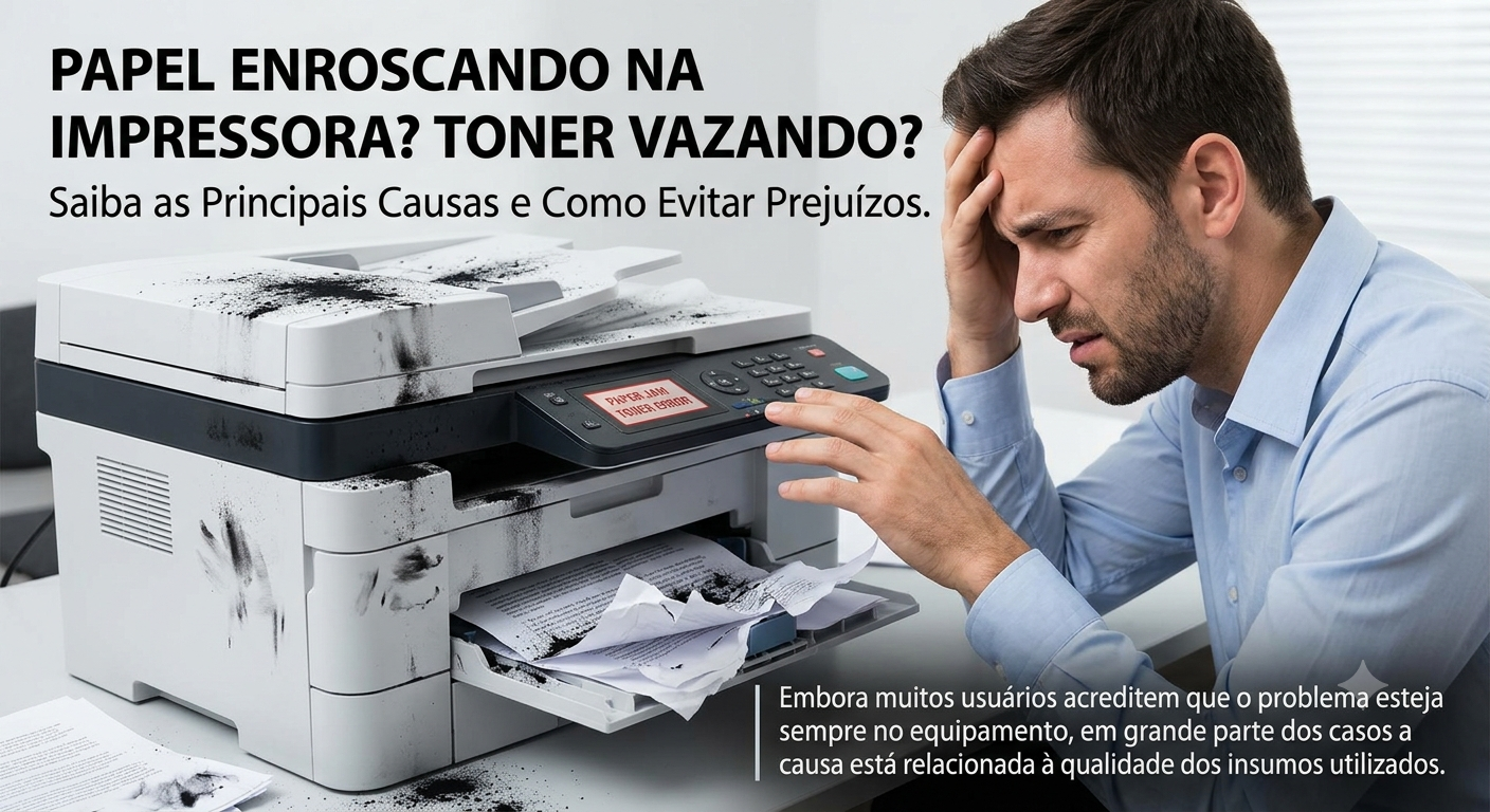 Papel Enroscando na Impressora? Toner Vazando?